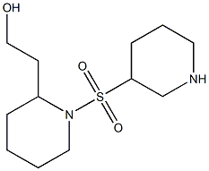 2-[1-(piperidin-3-ylsulfonyl)piperidin-2-yl]ethanol Struktur