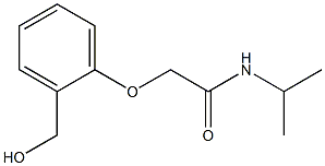 2-[2-(hydroxymethyl)phenoxy]-N-(propan-2-yl)acetamide Struktur