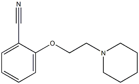 2-[2-(piperidin-1-yl)ethoxy]benzonitrile Struktur