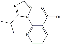 2-[2-(propan-2-yl)-1H-imidazol-1-yl]pyridine-3-carboxylic acid Struktur