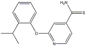 2-[2-(propan-2-yl)phenoxy]pyridine-4-carbothioamide Struktur