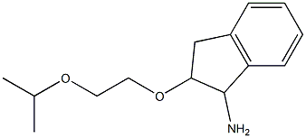 2-[2-(propan-2-yloxy)ethoxy]-2,3-dihydro-1H-inden-1-amine Struktur