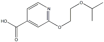 2-[2-(propan-2-yloxy)ethoxy]pyridine-4-carboxylic acid Struktur