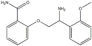 2-[2-amino-2-(2-methoxyphenyl)ethoxy]benzamide Struktur