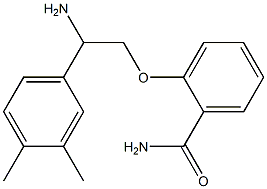 2-[2-amino-2-(3,4-dimethylphenyl)ethoxy]benzamide Struktur