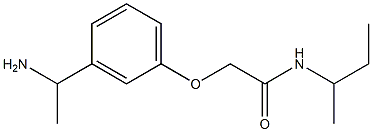 2-[3-(1-aminoethyl)phenoxy]-N-(sec-butyl)acetamide Struktur