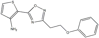 2-[3-(2-phenoxyethyl)-1,2,4-oxadiazol-5-yl]thiophen-3-amine Struktur