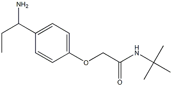 2-[4-(1-aminopropyl)phenoxy]-N-(tert-butyl)acetamide Struktur