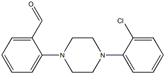 2-[4-(2-chlorophenyl)piperazin-1-yl]benzaldehyde Struktur