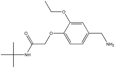 2-[4-(aminomethyl)-2-ethoxyphenoxy]-N-tert-butylacetamide Struktur