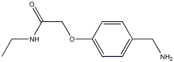 2-[4-(aminomethyl)phenoxy]-N-ethylacetamide Struktur