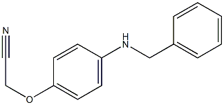 2-[4-(benzylamino)phenoxy]acetonitrile Struktur