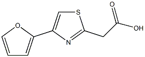 2-[4-(furan-2-yl)-1,3-thiazol-2-yl]acetic acid Struktur