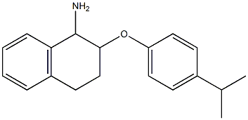 2-[4-(propan-2-yl)phenoxy]-1,2,3,4-tetrahydronaphthalen-1-amine Struktur