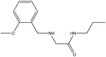 2-{[(2-methoxyphenyl)methyl]amino}-N-propylacetamide Struktur