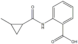 2-{[(2-methylcyclopropyl)carbonyl]amino}benzoic acid Struktur