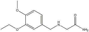 2-{[(3-ethoxy-4-methoxyphenyl)methyl]amino}acetamide Struktur