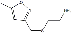 2-{[(5-methyl-1,2-oxazol-3-yl)methyl]sulfanyl}ethan-1-amine Struktur