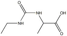 2-{[(ethylamino)carbonyl]amino}propanoic acid Struktur