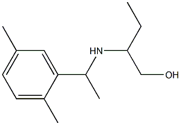 2-{[1-(2,5-dimethylphenyl)ethyl]amino}butan-1-ol Struktur