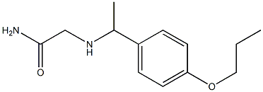 2-{[1-(4-propoxyphenyl)ethyl]amino}acetamide Struktur