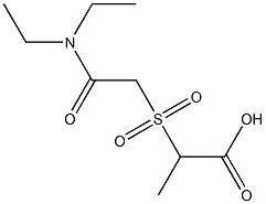 2-{[2-(diethylamino)-2-oxoethyl]sulfonyl}propanoic acid Struktur