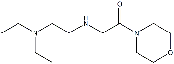 2-{[2-(diethylamino)ethyl]amino}-1-(morpholin-4-yl)ethan-1-one Struktur