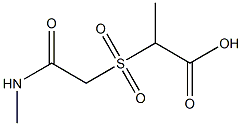 2-{[2-(methylamino)-2-oxoethyl]sulfonyl}propanoic acid Struktur