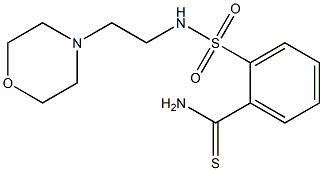 2-{[2-(morpholin-4-yl)ethyl]sulfamoyl}benzene-1-carbothioamide Struktur