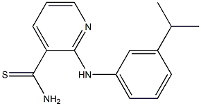 2-{[3-(propan-2-yl)phenyl]amino}pyridine-3-carbothioamide Struktur