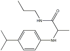 2-{[4-(propan-2-yl)phenyl]amino}-N-propylpropanamide Struktur