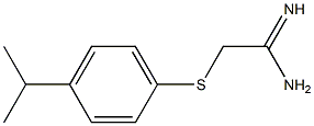 2-{[4-(propan-2-yl)phenyl]sulfanyl}ethanimidamide Struktur