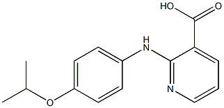 2-{[4-(propan-2-yloxy)phenyl]amino}pyridine-3-carboxylic acid Struktur