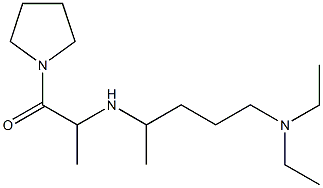 2-{[5-(diethylamino)pentan-2-yl]amino}-1-(pyrrolidin-1-yl)propan-1-one Struktur