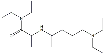 2-{[5-(diethylamino)pentan-2-yl]amino}-N,N-diethylpropanamide Struktur