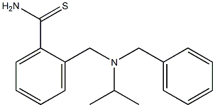 2-{[benzyl(propan-2-yl)amino]methyl}benzene-1-carbothioamide Struktur