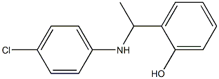 2-{1-[(4-chlorophenyl)amino]ethyl}phenol Struktur