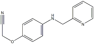 2-{4-[(pyridin-2-ylmethyl)amino]phenoxy}acetonitrile Struktur