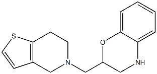 2-{4H,5H,6H,7H-thieno[3,2-c]pyridin-5-ylmethyl}-3,4-dihydro-2H-1,4-benzoxazine Struktur