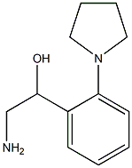 2-amino-1-(2-pyrrolidin-1-ylphenyl)ethanol Struktur