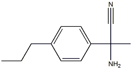 2-amino-2-(4-propylphenyl)propanenitrile Struktur