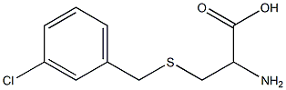 2-amino-3-[(3-chlorobenzyl)thio]propanoic acid Struktur