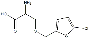 2-amino-3-{[(5-chlorothien-2-yl)methyl]thio}propanoic acid Struktur