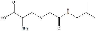 2-amino-3-{[2-(isobutylamino)-2-oxoethyl]thio}propanoic acid Struktur