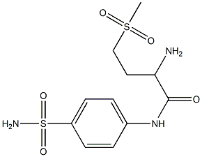 2-amino-4-methanesulfonyl-N-(4-sulfamoylphenyl)butanamide Struktur