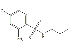 2-amino-4-methoxy-N-(2-methylpropyl)benzene-1-sulfonamide Struktur