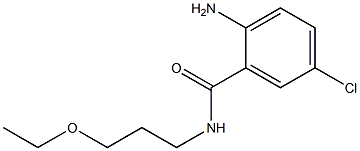 2-amino-5-chloro-N-(3-ethoxypropyl)benzamide Struktur