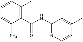 2-amino-6-methyl-N-(4-methylpyridin-2-yl)benzamide Struktur