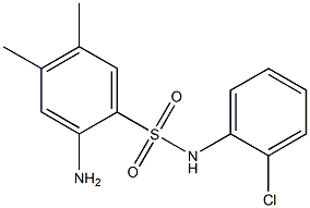 2-amino-N-(2-chlorophenyl)-4,5-dimethylbenzene-1-sulfonamide Struktur