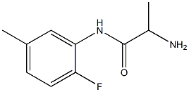 2-amino-N-(2-fluoro-5-methylphenyl)propanamide Struktur